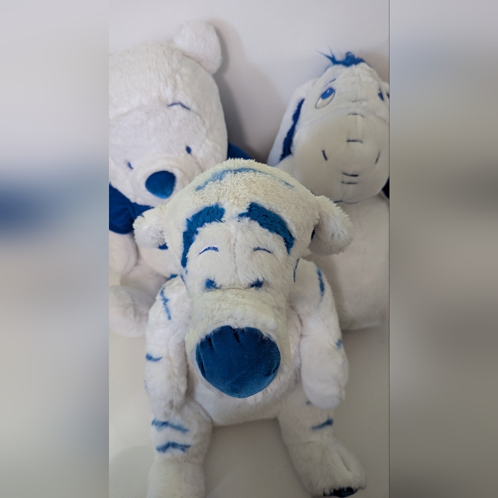 Disney Blue and White Stuffed Animal